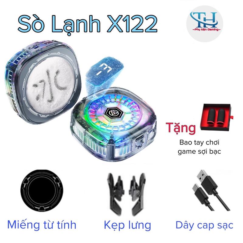 Quạt tản nhiệt sò lạnh X122APro, X76Pro - Chính hãng TH shops, công suất 15w, làm mát bằng sò lạnh siêu mát giúp ổn đinh fps khi chơi game Phụ Kiện Led Usb
