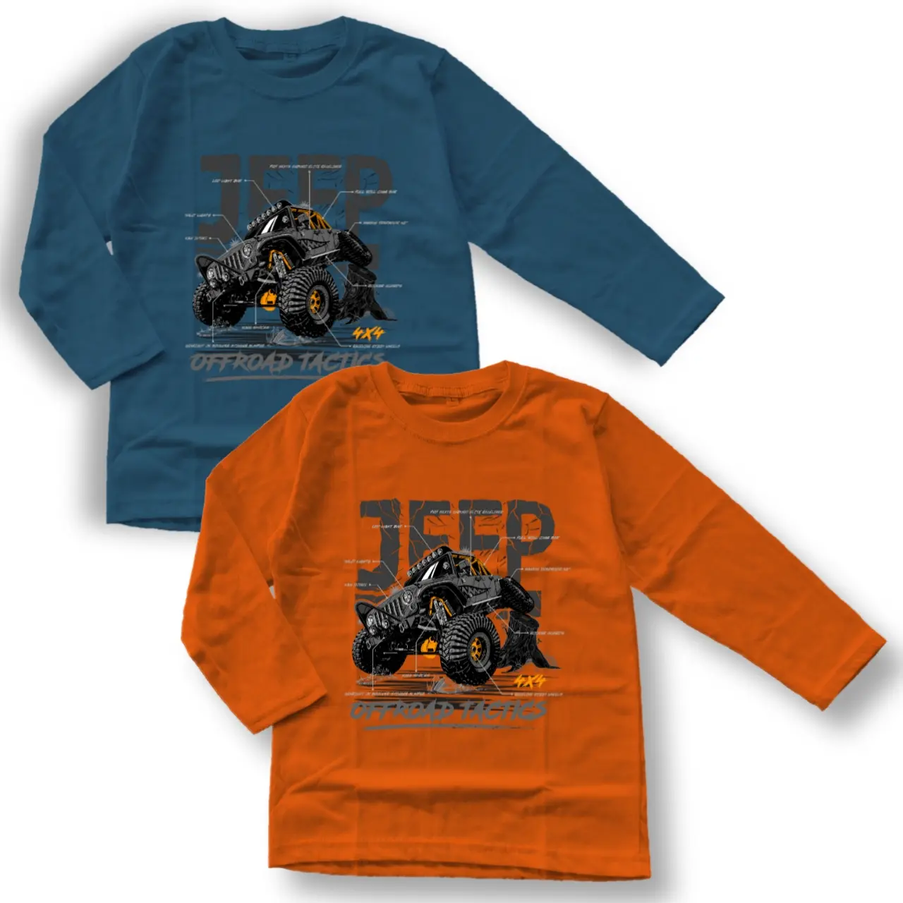 Baju kaos anak lengan panjang laki laki usia 3,5-14 tahun Kaos anak