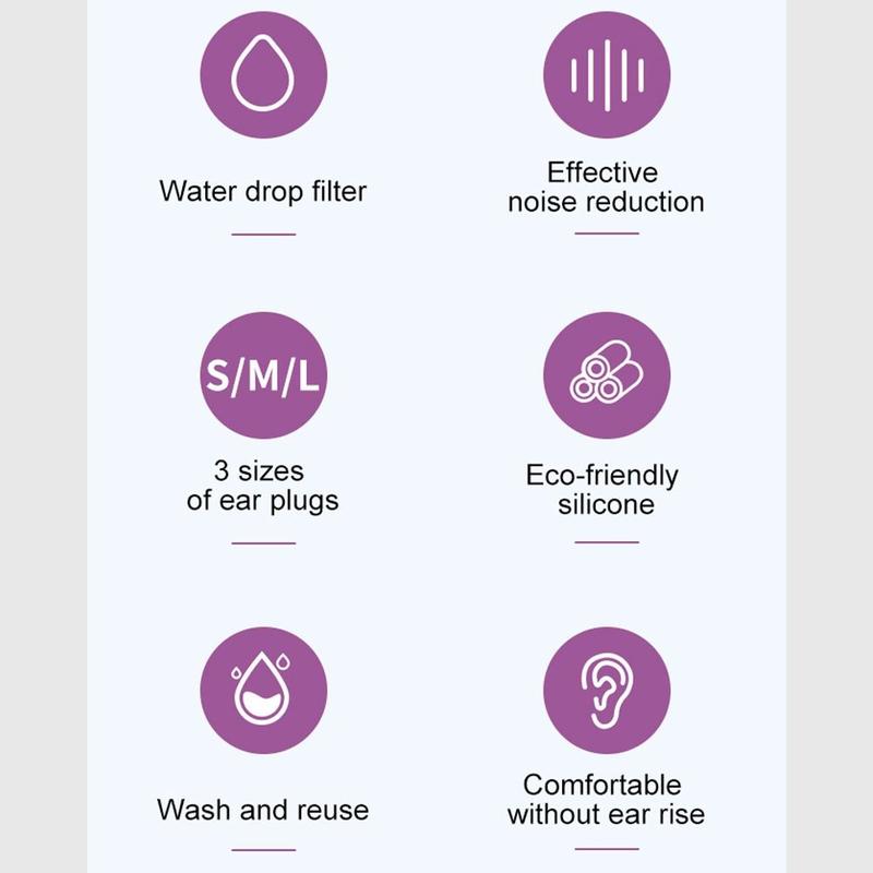 Product Introduction of Outdoor Sleep Care Sports Silicone Earphone Noise Reduction Filter Hearing Protection Earbud Musician Earplugs 17