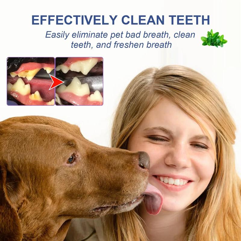 Product Introduction of Pet Oral Cleanse Spray Dog Cat Mouth Fresh Teeth Tartar Cleaning Prevent Calculus Deodorant Whitening Pet Teeth Cleaner Spray 29