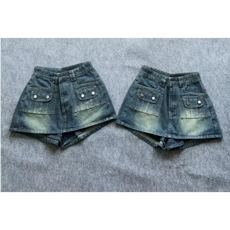 ￼Quần váy bigsize lưng cao túi nút mã 515 2
