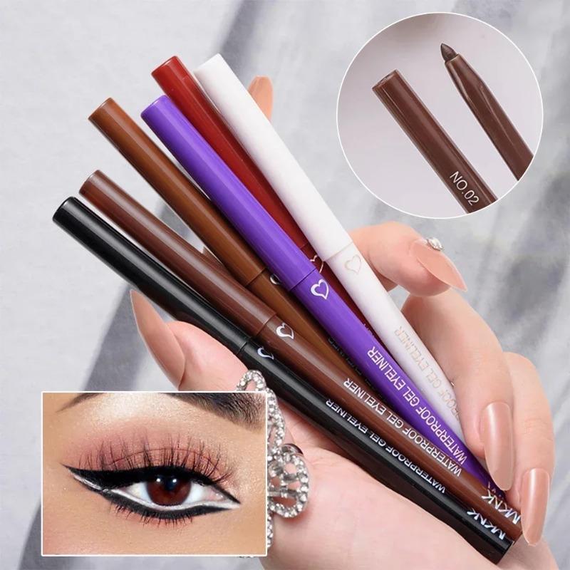 Product Introduction of Waterproof Eyeliner Pen White Black Brown Long Lasting Quick-drying Pencil Not Blooming Liquid Eyeliner Gel Eyes Makeup Cosmetic 2