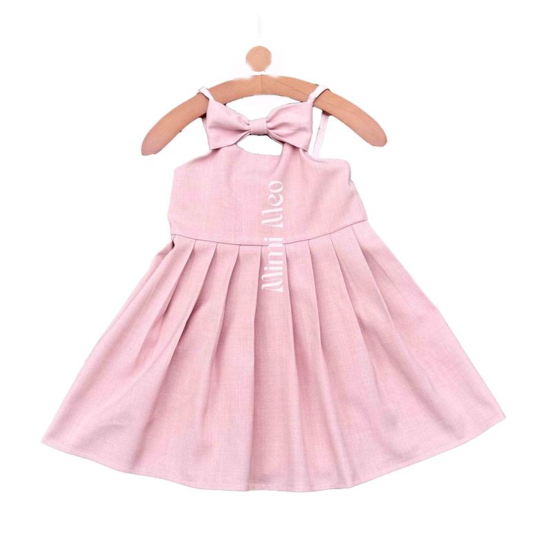 [Mimi Meo - TD193] Váy Mẹ, Bé hai dây điệu đà [9-30kg] - Vải đũi mềm mát