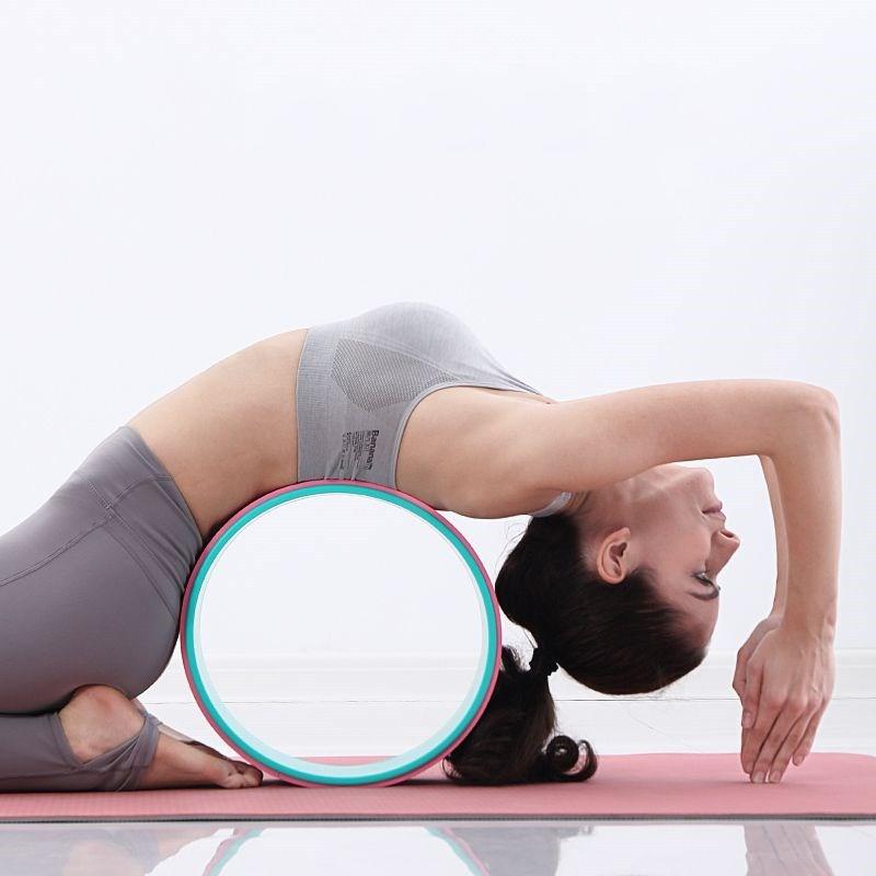 Vòng tập yoga cao cấp, kích thước 33x13cm, bề mặt in hoa Mandala, hỗ trợ các bài tập thể hình, gym, thể thao, yoga Tập Thể Dục 4