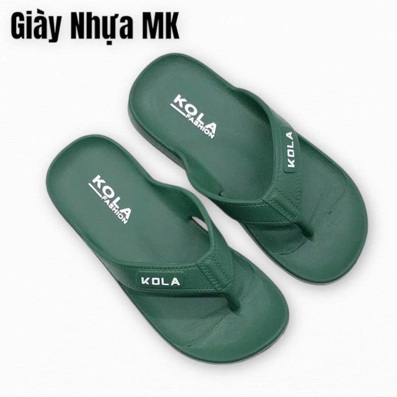 Dép kẹp tông xỏ ngón nam nữ Kola đúc ép nguyên khối siêu nhẹ siêu bền chống nước đi mưa đi biển - DL269 7