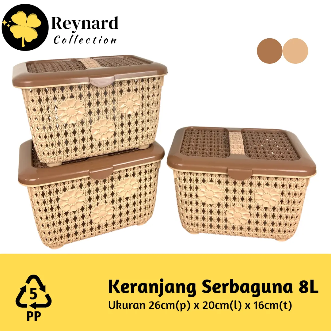 Keranjang Serbaguna 8 Liter Container Estetik Mini 8L Keranjang Hajatan Hampers Parcel High Quality