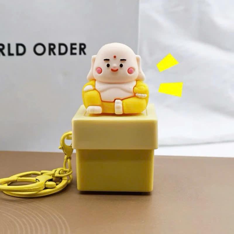 Bản Tiếng Việt Hot Trend THIÊN LÝ ƠI Móc Khoá Đồ Chơi Gõ Mõ Tịnh Tâm - Giải Nghiệp Vui Nhộn