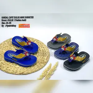 DLUX-Sandal jepit tengah anak laki-laki model terbaru dengan motif karakter robot transformers