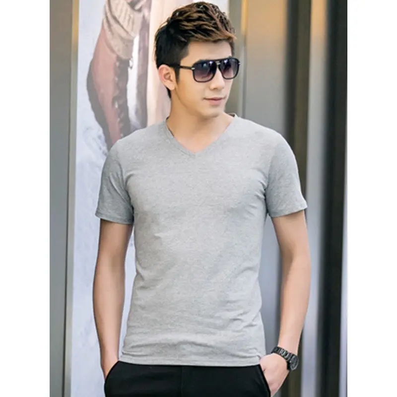 Combo 2 Áo Thun Cổ Tim Body Nam Fom Chuẩn Dáng Vải Mềm Mịn Đẹp Siêu Mê