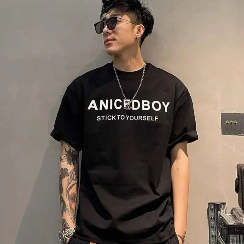 VV[size to 35-130kg] Áo thun unisex vải cotton co giản bốn chiêu, hình in bền,giặc không ra màu