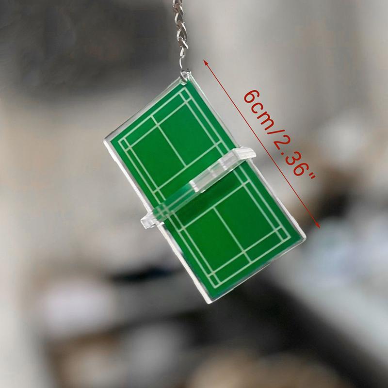 Dây Chuyền Chìa Khóa Cầu Lông, Quà Lưu Niệm, Mặt Dây Chuyền Quần Vợt Mini, Bảng Bóng Bàn, Dây Chuyền Chìa Khóa Acrylic Ba Chiều Móc Khoá Móc Khóa Móc Chìa Khoá 7