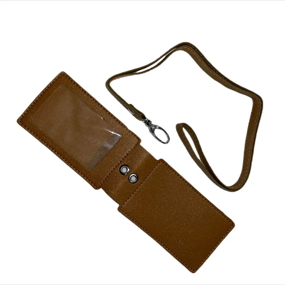 LANYARD ID CARD NAME TAG KULIT BUAT KARTU ID E-TOL ATM LIPAT