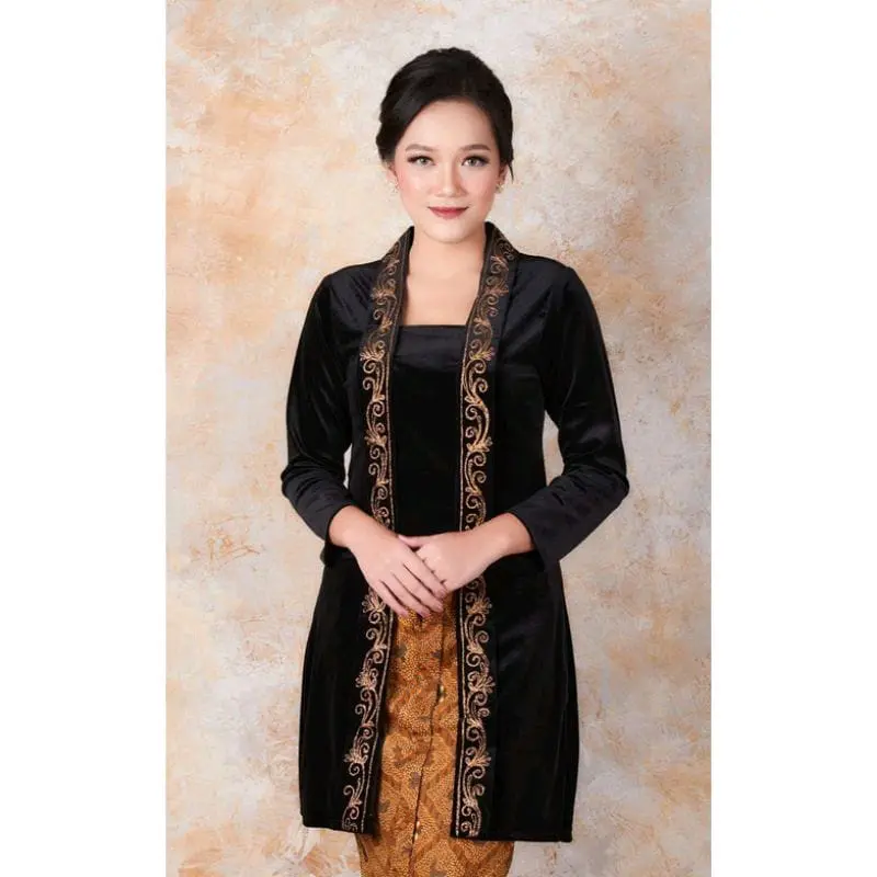 KEBAYA KUTUBARU BLUDRU CANTIK TERLARIS Bunga Bordir wisuda 0