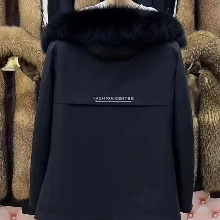 Áo Parka Nam, Có Mũ Dày Dặn, Lót Có Thể Tháo Rời Mới, Dài Trung Bình Áo Khoác Mùa Đông, Lót Lông Cừu, Dày Dặn