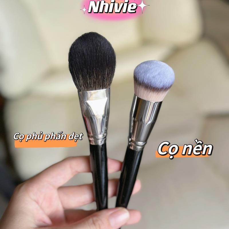 [DEAL HỜI] Combo Cọ Nền & Cọ Phủ Phấn Lông Thật