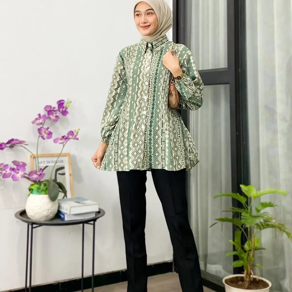Bluose Plisket/ Atasan Wanita Plisket