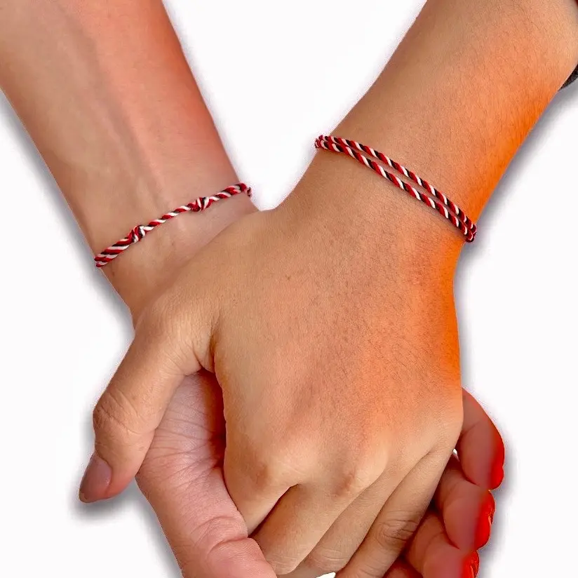 Paket 2 pcs gelang tridatu original bali couple aksesoris gelang khas bali kekinian pria dan wanita premium anti luntur