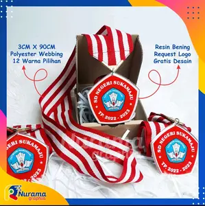 Medali Alumunium Kelulusan Sekolah TK SD SMP SMA Universitas Kejuaraan Perlombaan