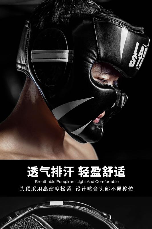 Product Introduction of Laura Star 3133 Boxing Head Guard Taekwondo Helmet Men and Women Sanda Muay Thai Fighting Training 3