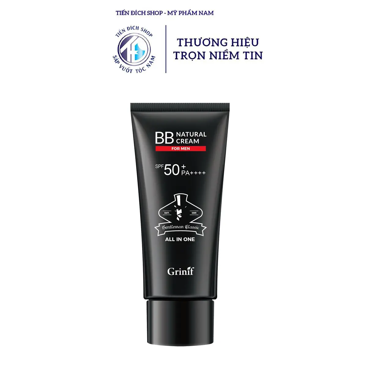 [CHÍNH HÃNG] Kem nền và che khuyết điểm nam Grinif Natural BB Cream For Men 50gr cao cấp Hàn Quốc Son Kem Trang Điểm Serum Cosmetic Perfume Kem Lót