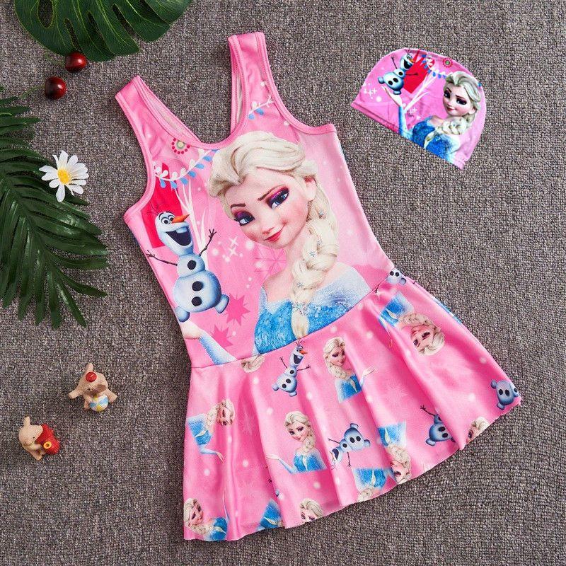 Product Introduction of Snowyprincess Children's Swimsuit Girls' Quick-Drying One-Piece Medium and Big Children 2024 New Girls' Western Style Skirt Swimming Suit 13
