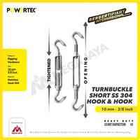 Gambar POWERTEC Turnbuckle / Jarum Keras SS Hook & Hook M10 Span Skrup Short dari megajaya.co.id Kota Administrasi Jakarta Pusat 2 Tokopedia
