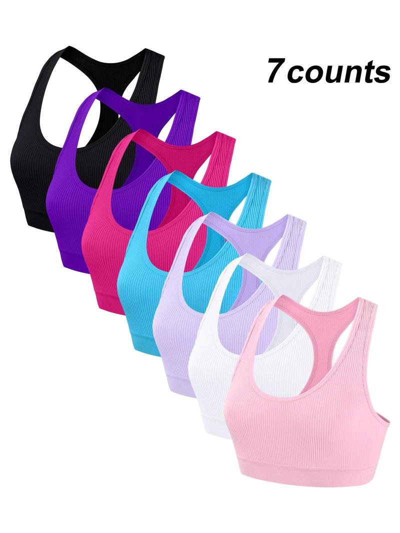 Product Introduction of Women's Solid Wireless Push Up Bra, Breathable Comfortable Backless Sports Bra, Ladies Lingerie for Indoor Outdoor Wear 1
