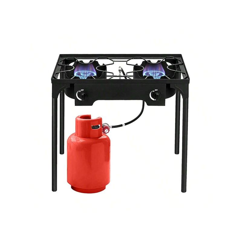 TikTok Shop: Outdoor Camp Stove High Pressure Propane Gas Cooker Portable  Cast Iron Patio Cooking Burner