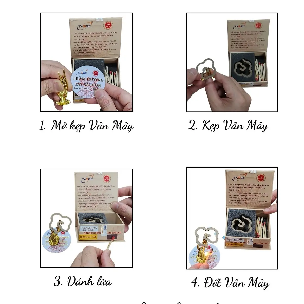 [ COMBO MUA 05 TẶNG 05 ] Nhang Vân Mây - Trầm Cao Cấp
