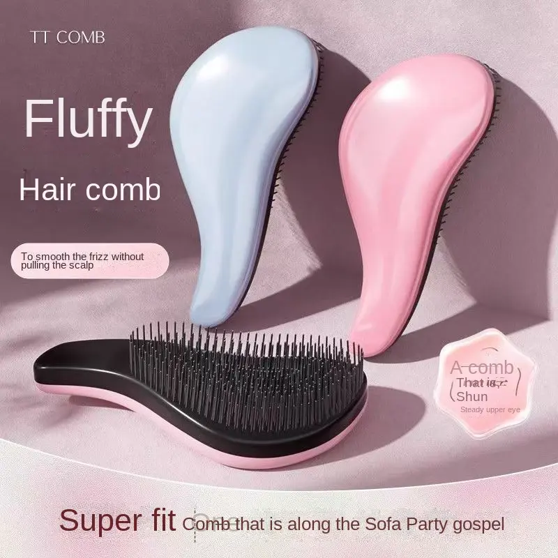 Queen's Hair Detangling Brush TT Massage Brush for Women - Anti-Frizz Portable Knot-Free Hair Comb with Scalp Massager| Home Travel Use