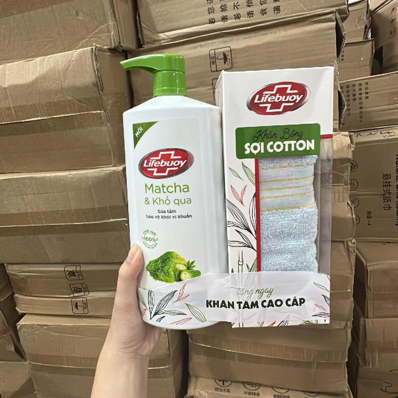 [TẶNG NGẪU NHIÊN] - Sữa Tắm Lifebuoy Trà Xanh Khổ Qua 800G