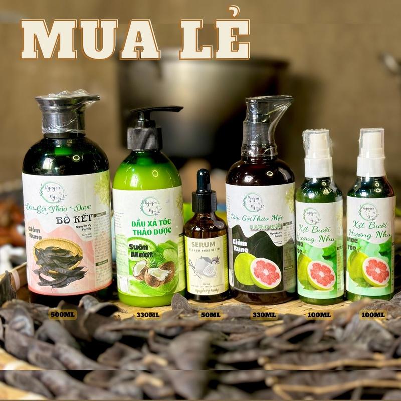 Dầu Gội - Dầu Xả - Xịt Tóc - Serum Thảo Dược Nguyễn Vy Family