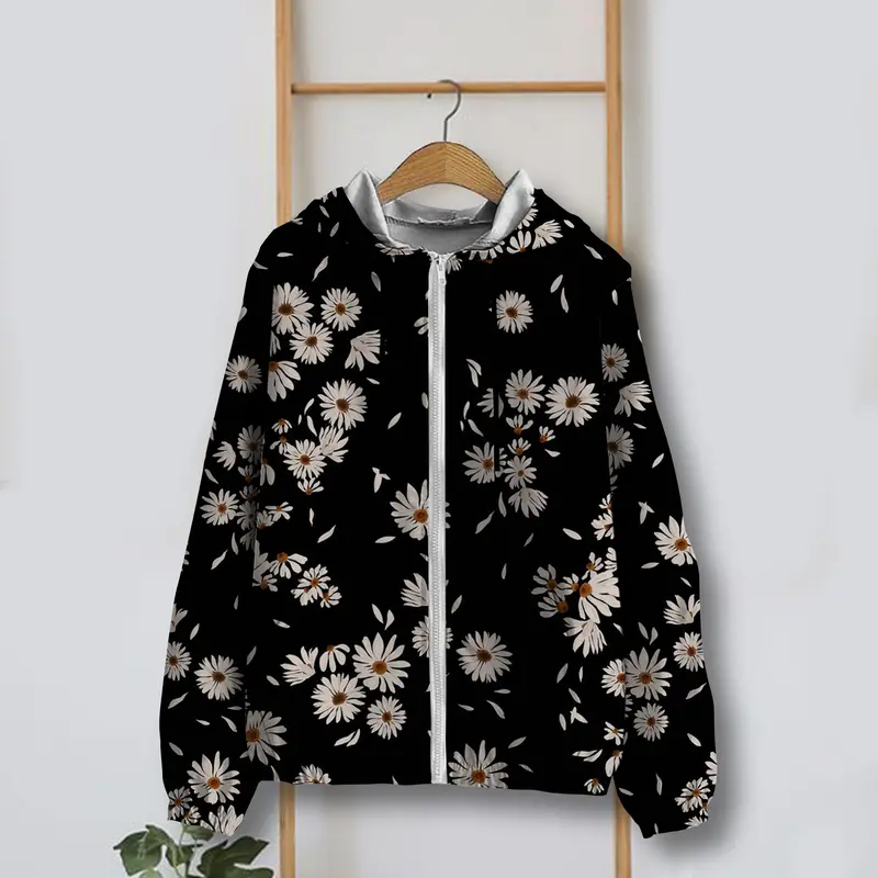 Jaket Parasut Motif Karakter Bunga Flower Art 1 0