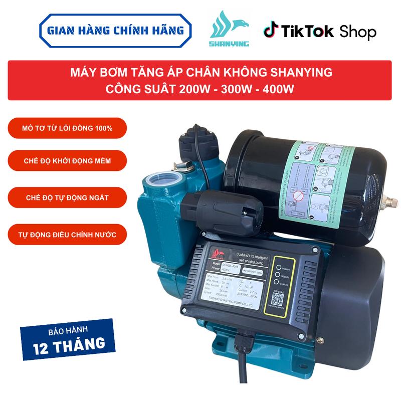 Máy bơm nước tăng áp chân không Shanying 200w-300w-400w mô tơ lõi đồng 100%