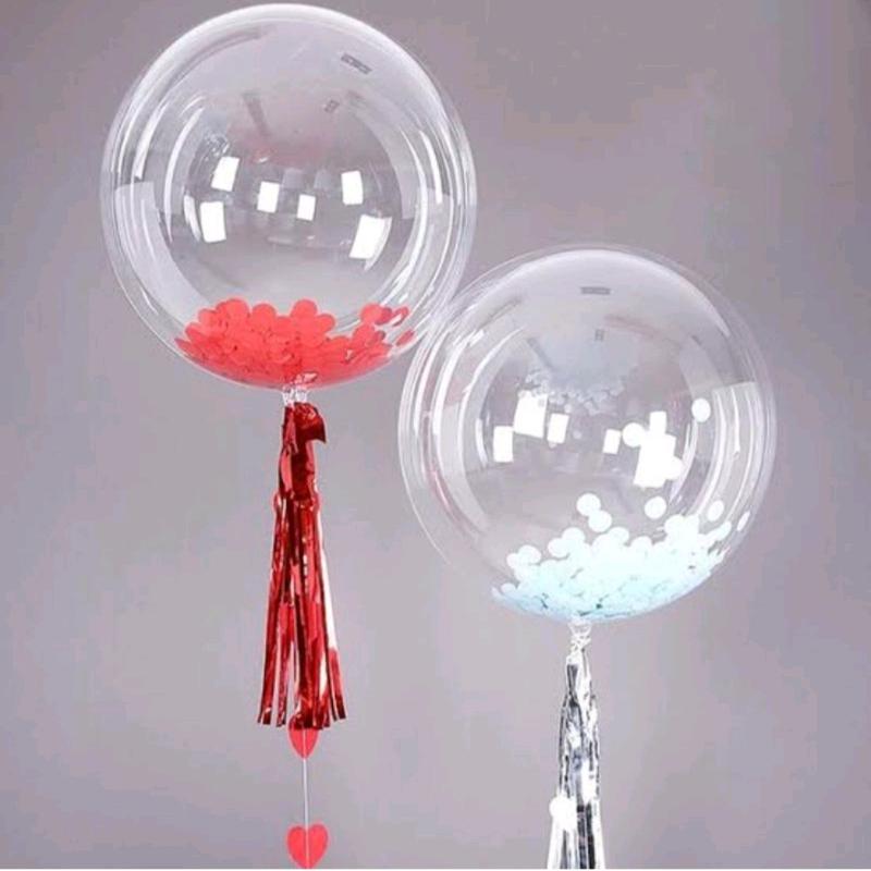 Balon pvc bobo 12 inch / balon pvc transparan bening 2