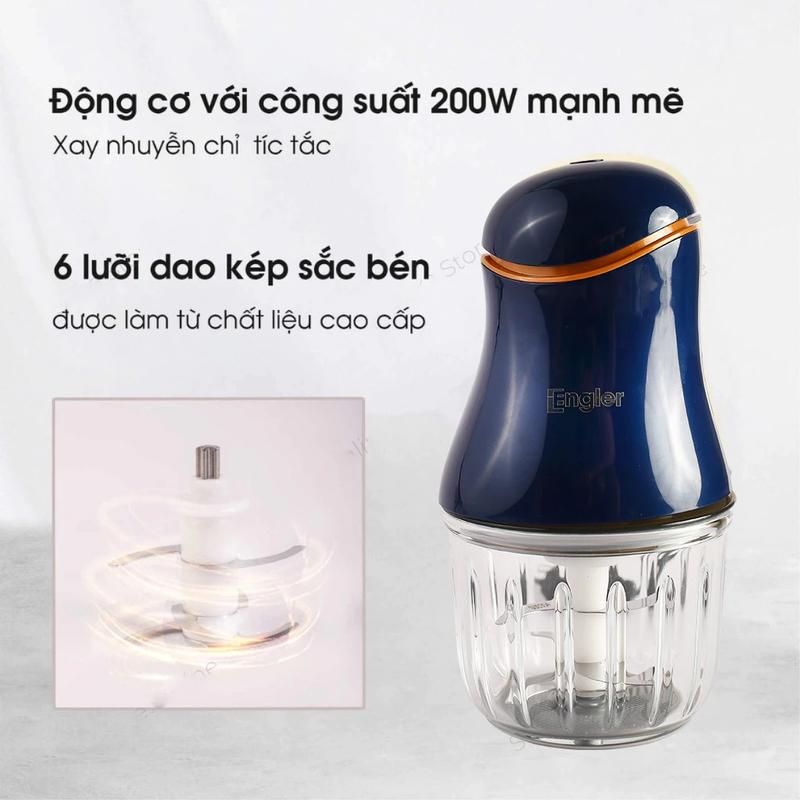 Máy Xay Ăn Dặm Mini Engler EL5144 Cối Thủy Tinh, Máy Xay Thực Phẩm Cho Bé, An Toàn, Tiện Dụng 9