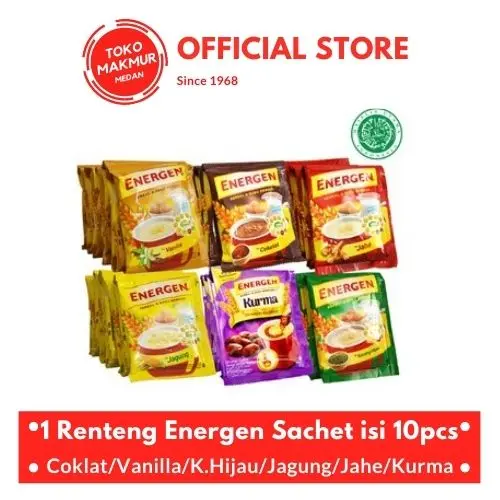 1 RENCENG ENERGEN SACHET ISI 10 SACHET 0