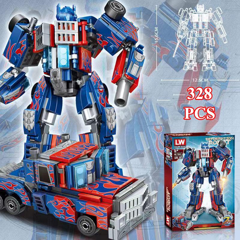 328 PCS - Bộ Đồ Chơi Xếp Hình ROBOT Optimus Transformer - Robot Biến Hình