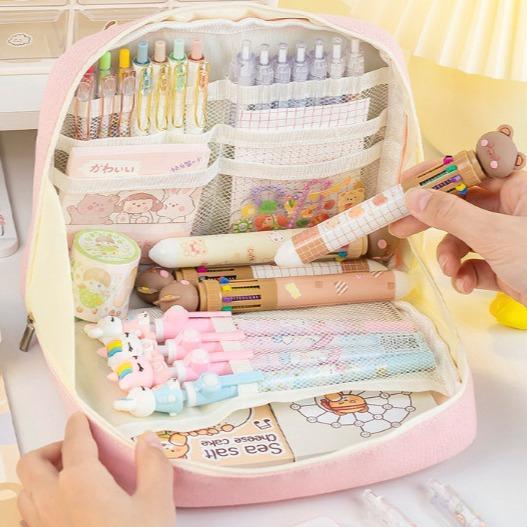 Túi bút Túi đựng đồ trang điểm tông màu pastel xinh xắn LILA HB3GAU85 Canvas Bag Nam