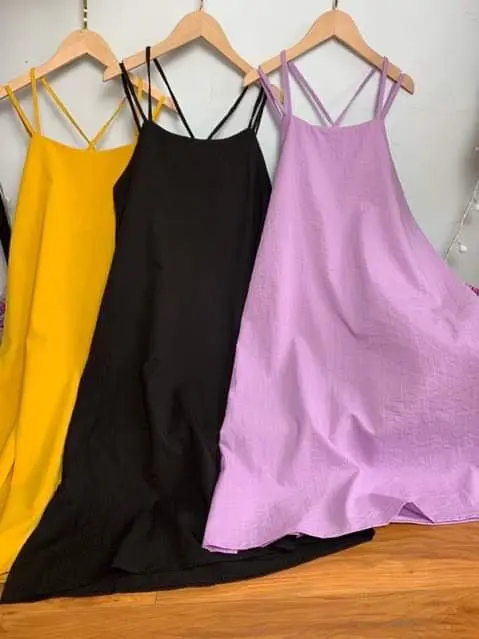 Product Introduction of Váy ĐŨI ĐAN LƯNG Đầm Suông Chất Đũi Hàn Có Đủ Size Tới 75Kg 4