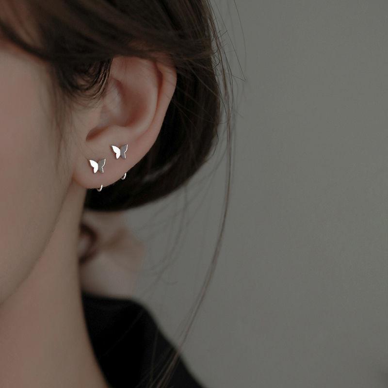Product Introduction of 925 Silver Stud Earrings Women's New Fashion Ear Hook Ear Ring Graceful and Petite Design Earrings 8