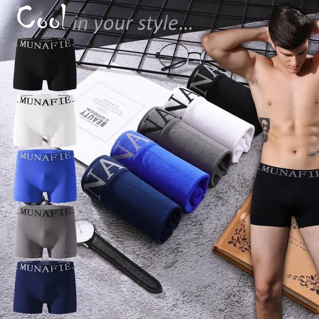 [LOẠI 1 - CÓ TÚI ZIP] Quần sịp đùi boxer Munafie nam co giãn cao cấp xuất Nhật quầnlót Quần Boxer Cotton Menswear Nhung