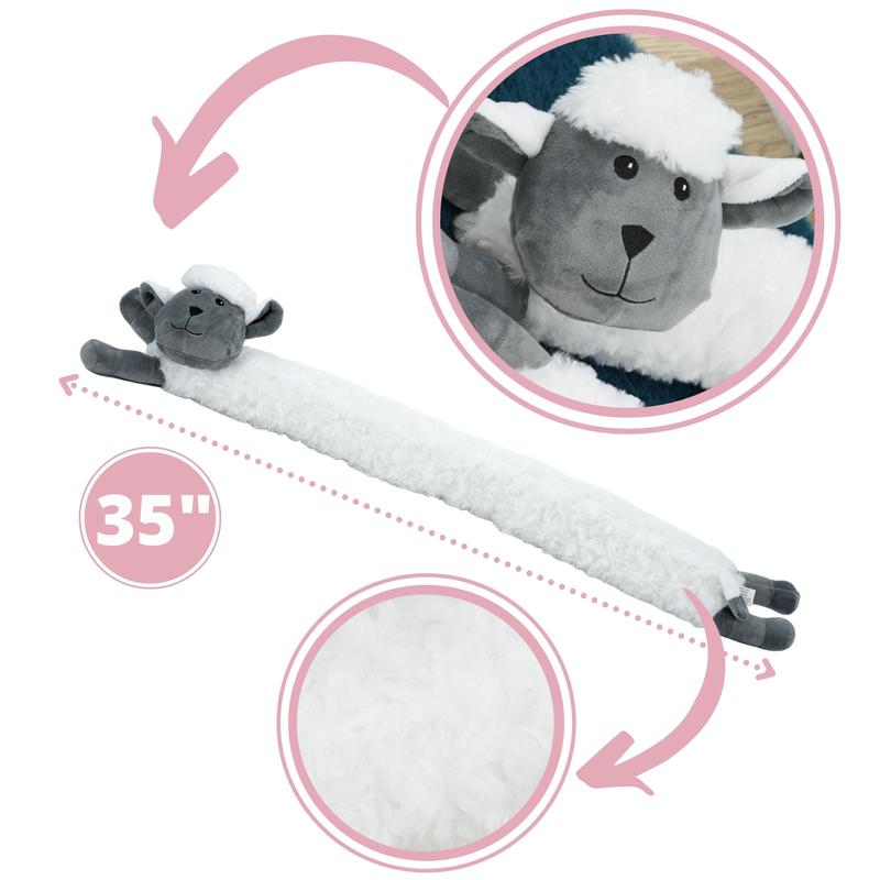 The Magic Toy Shop Draught Excluder Novelty White Sheep Design 1