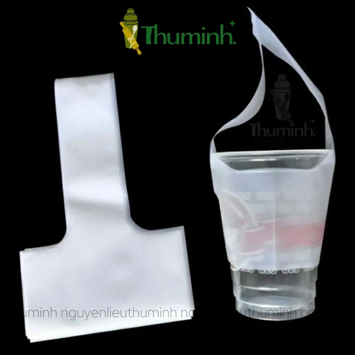 1Kg Túi Đựng 1 Ly Chữ T Trắng Zin
