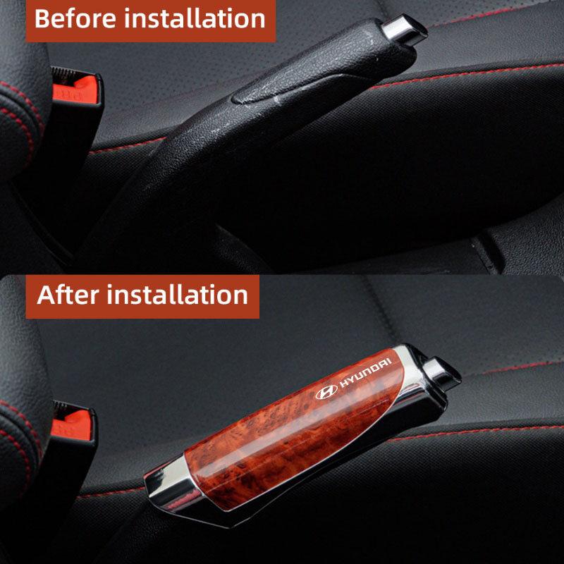 Product Introduction of Vỏ phanh tay ô tô, Thông Dụng, Phong cách Carbon Fiber Crôm, Vỏ phanh tay, Penutup Brek Tangan, Áp dụng cho tất cả các mẫu Hyundai Ioniq 5, Kona, Certa, Elantra, Santa Fe, I10, Sonata, Tucson, Accent 3