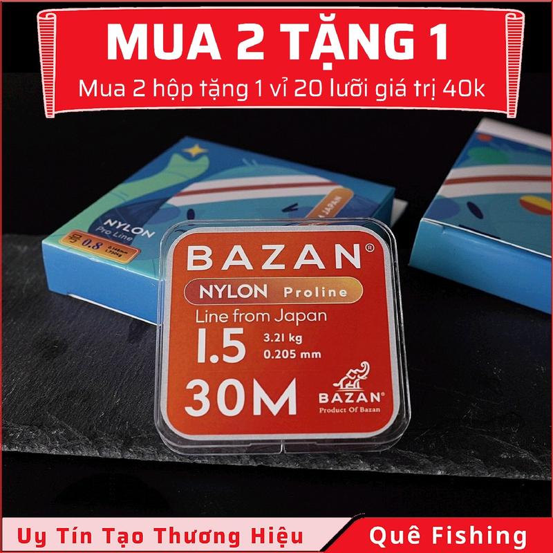 Cước xịn • Cước thẻo Bazan Nylon chính hãng • Cước thẻo câu chép rô trôi trắm • Tải lớn ít xoăn mềm • Quê Fishing đi câu Bắt Cá Đồng