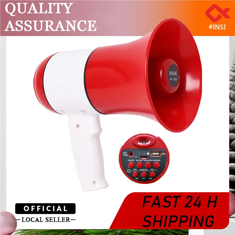Handheld megaphone 3.7V20W call/alarm/USB/TF card/recording/Bluetooth ...