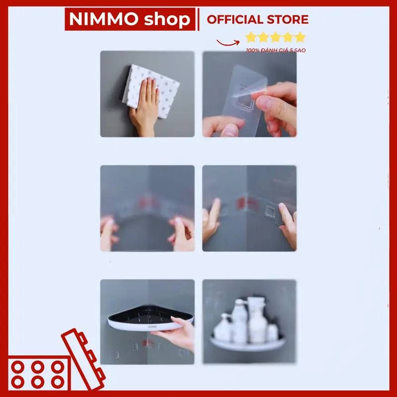 KỆ ĐỂ SỮA TẮM, KỆ GÓC ĐA NĂNG DÁN TƯỜNG NHÀ TẮM, PHÒNG BẾP TIỆN LỢI, HIỆN ĐẠI Kitchen Nhà Bếp 1