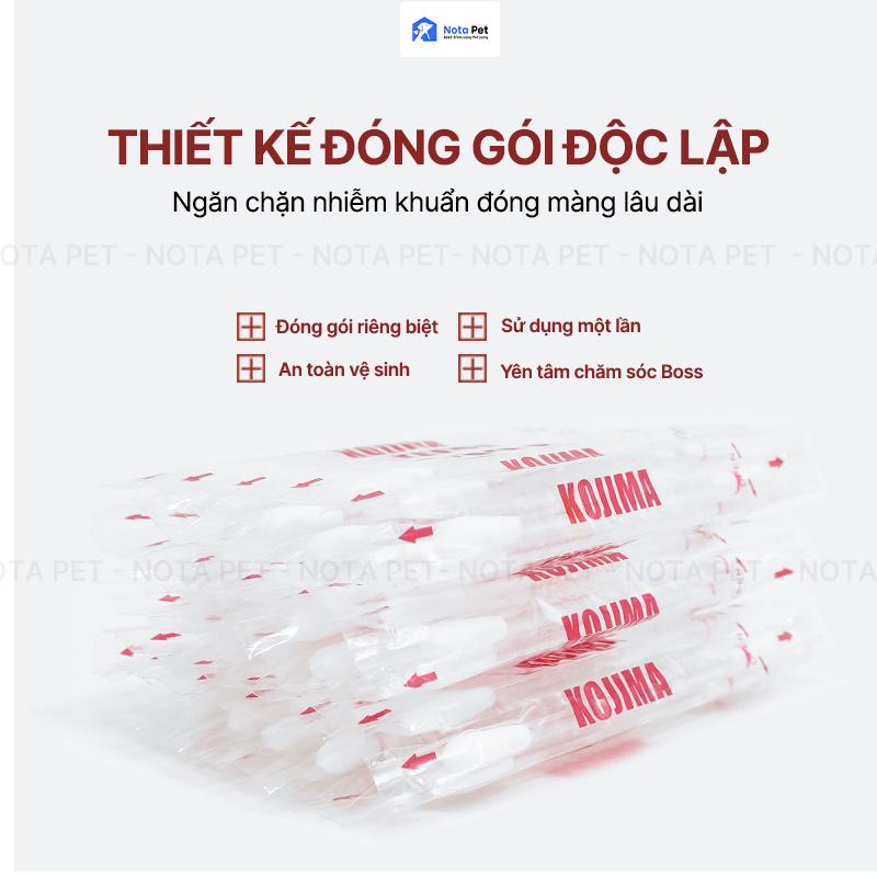 Bông Tăm Vệ Sinh Tai Chó Mèo Kojima – Vệ Sinh Tai Thú Cưng Hiệu Quả 3