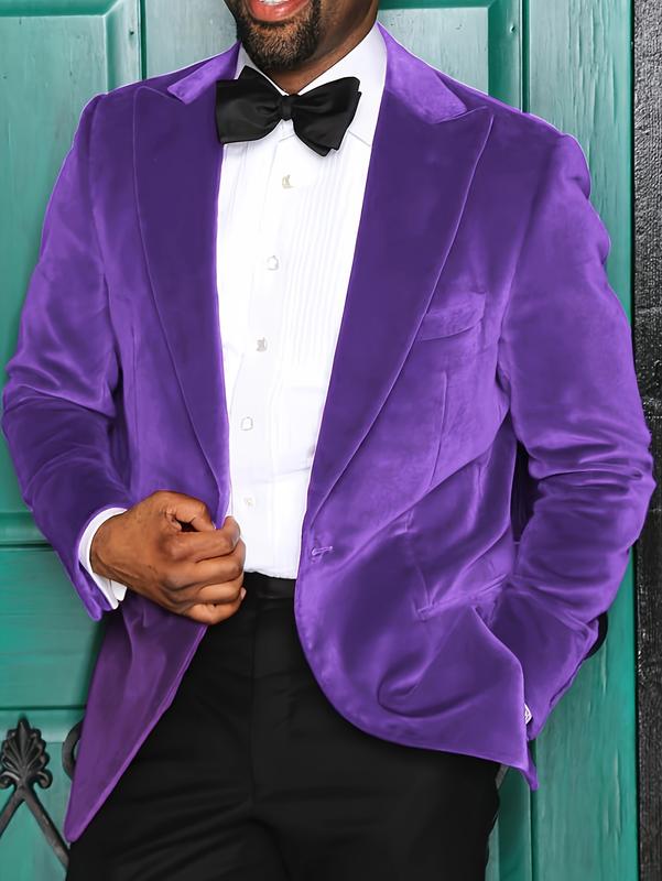 Purple velvet suit coat best sale